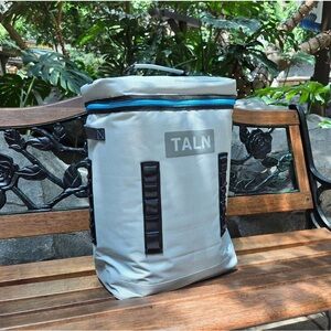 Light Weight Backpack Cooler Waterproof & Leakproof Insulated Gray & Black. New!